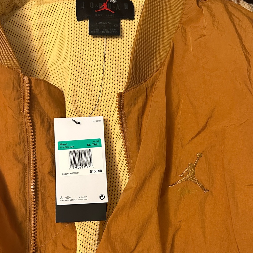Jordan Men's burnt orange brown Bomber Jacket